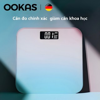 OOKAS Cân Điện Tử Cân Sức Khỏe Kính Cường Gia Đình Trọng Lượng Tối Đa 150Kg