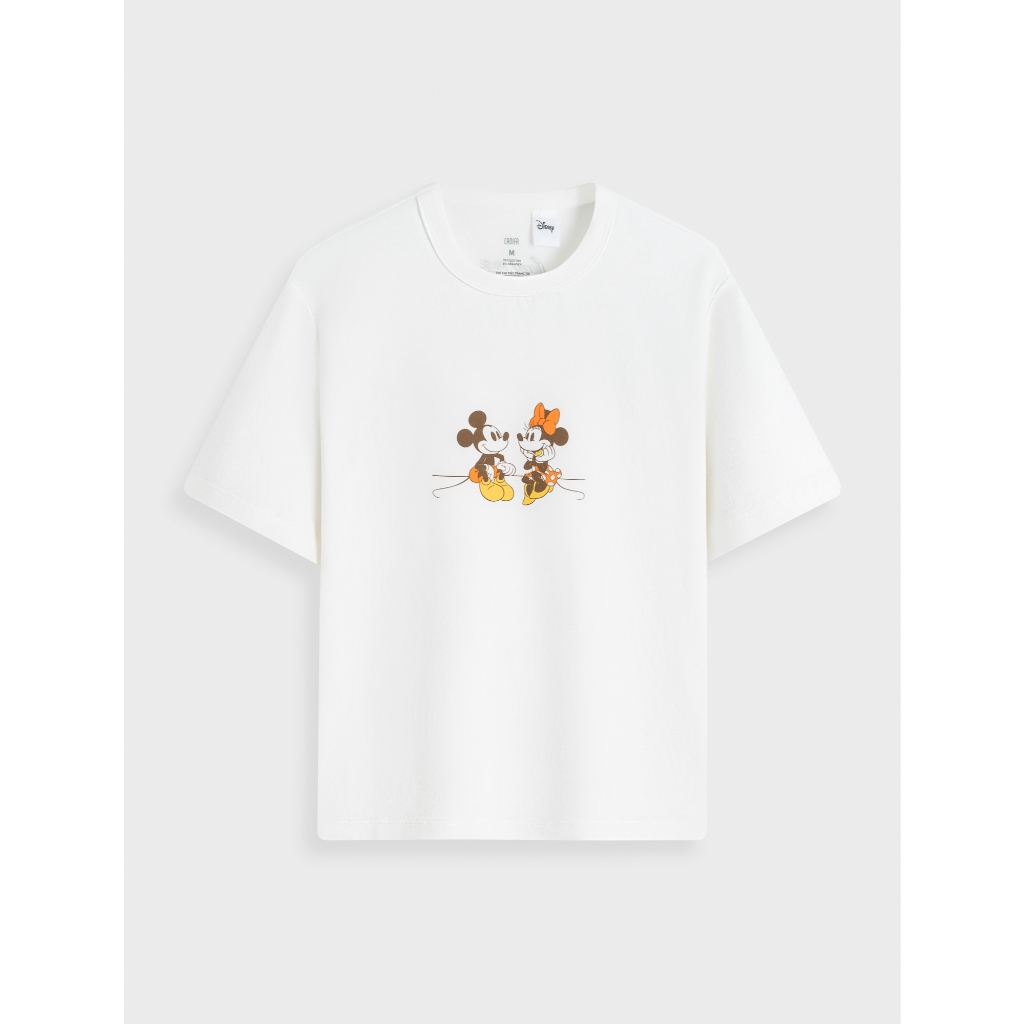 Áo phông nữ CANIFA áo thun cộc tay chất cotton pha mềm mịn co giãn 6TS26S003