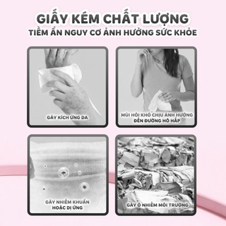 [TẶNG 10 GÓI GIẤY GIAGIA MINI CAO CẤP] Khăn giấy rút Sương Mai Topgia thùng 4 bịch 4000 tờ mềm mịn dày dai