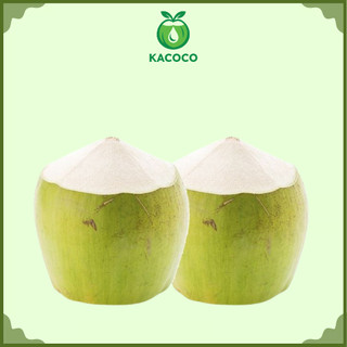 1 Trái Dừa Xiêm xanh/đỏ Gọt sẵn 2 đầu Nguyên vỏ KACOCO - Ngọt, mát giải nhiệt chính gốc miền tây tiện lợi dễ mở