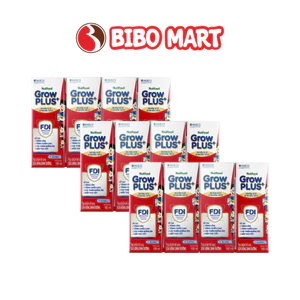 Sữa Bột Pha Sẵn GrowPLUS+ Đỏ Ít Đường Hỗ Trợ Tiêu Hóa Lốc 110ml 180ml - Bibo Mart