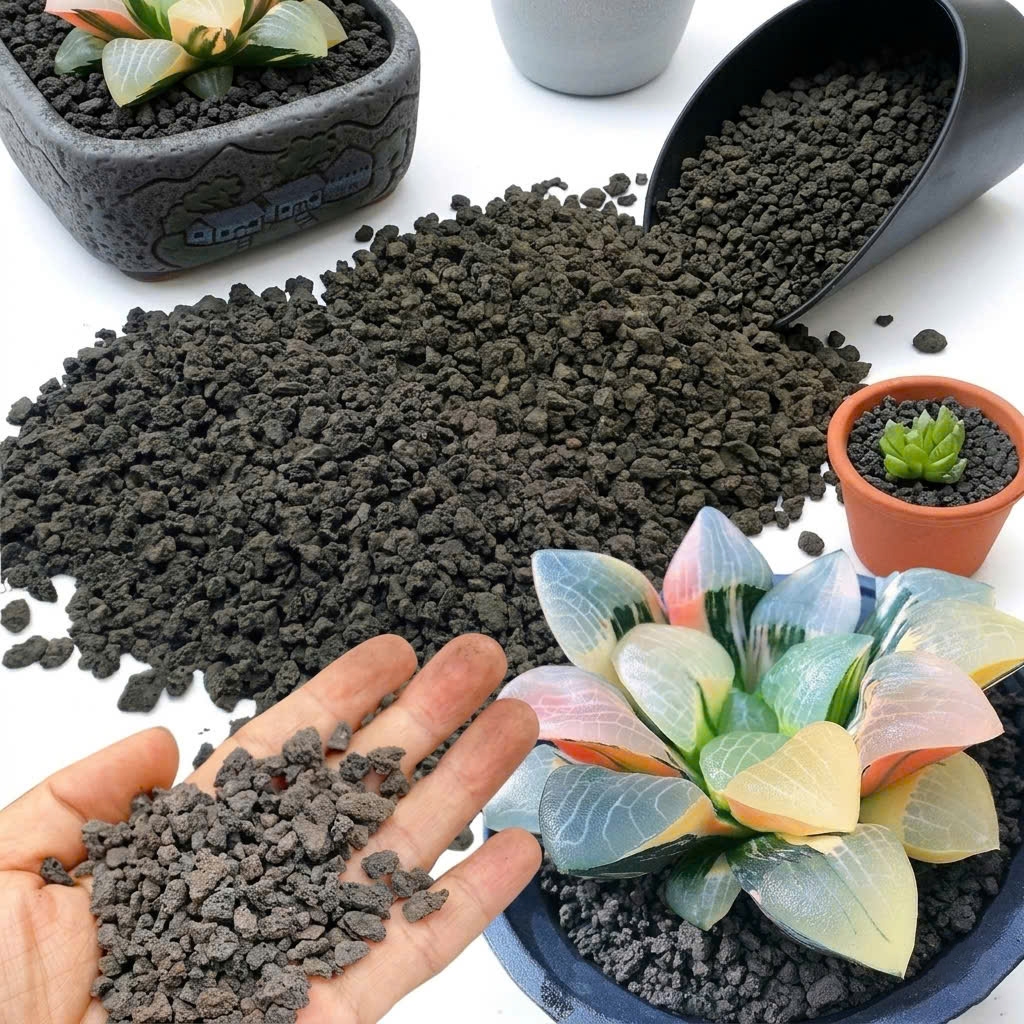 Đá Nham Thạch Phủ Mặt Chậu Xương Rồng – Trang Trí, Thoáng Rễ, Chống Bắn Đất, Chống Cỏ Dại