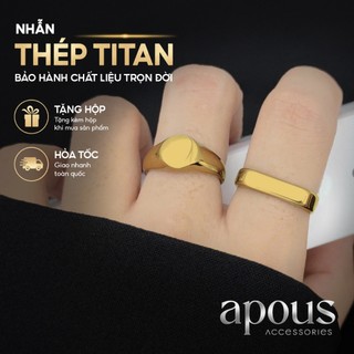 Gold-Plated Ring by Apous & Yemie - Trang sức 316L