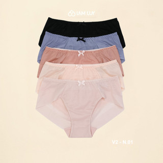 Combo 5 Quần Lót Nữ Thun Lạnh Full Mông V2 Không Viền Đáy LAM LUY