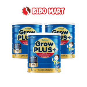 Sữa GrowPLUS+ Xanh 1+ Cho bé 1-2 Tuổi Lon 900g/1.5kg Hỗ Trợ Trẻ Biếng Ăn - Bibo Mart