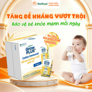 Sữa non pha sẵn CHÍNH HÃNG Nuti GrowPLUS+ Imunel 110ml (24 hộp) tăng đề kháng vượt trội, bảo vệ bé khỏe mạnh mỗi ngày