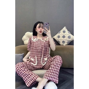 Bộ Nơ Tiểu Thư Kẻ Caro Mẫu Mới MS A32