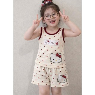 Combo "Công chúa nhỏ" - Bộ mặc nhà Hello Kitty siêu cưng cho bé gái 9-33kg
