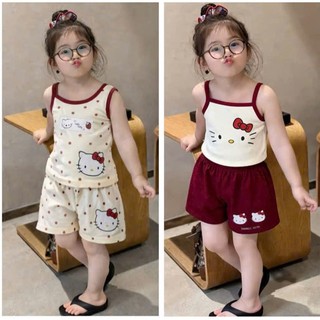 Combo "Công chúa nhỏ" - Bộ mặc nhà Hello Kitty siêu cưng cho bé gái 9-33kg