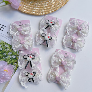 Set 2 kẹp ren charm hello kitty cho bé