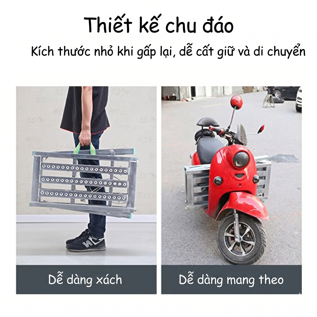 Giàn giáo gấp gọn REAIM Gấp Gọn Tiện DụngTải Trọng 500kg Di Chuyển Mọi Nơi Bền Chắc