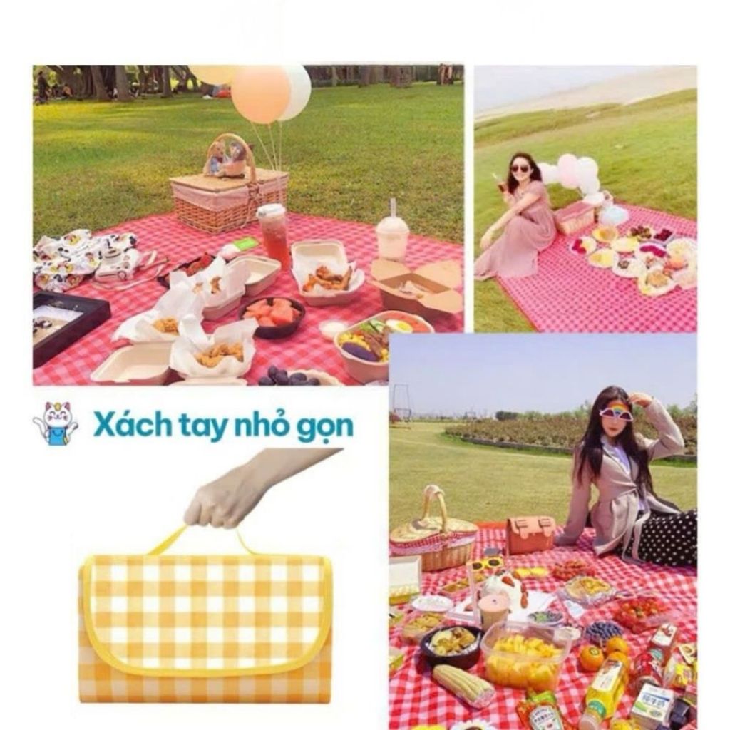 Thảm Picnic Gấp Gọn ALOHOME – Thảm Trải Dã Ngoại, Ngoài Trời Tiện Lợi