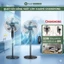 Quạt cây đứng, quạt điện CHANGHONG 5 Cánh CÔNG SUẤT LỚN SIÊU MÁT, điều khiển từ xa HẸN GIỜ TỚI 9H