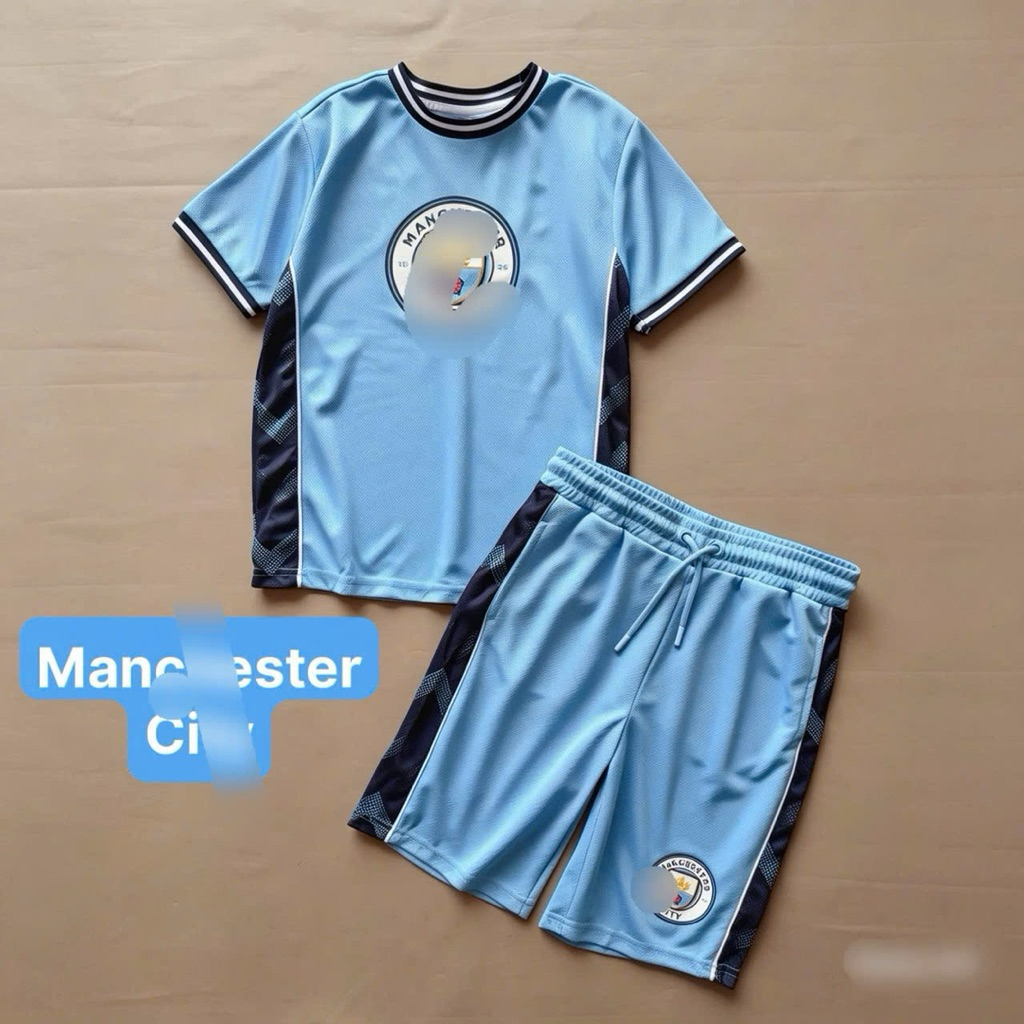 Bộ Quần Áo Bóng Đá PrM Xuất Dư K040 – Đồ Đá Banh Thể Thao Co Giãn, Form Ôm, Size <1m7