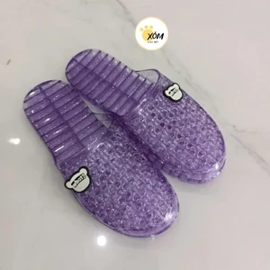 Dép sục nữ nhựa trong suốt ,bít mũi có lỗ thoáng, chống trượt , dép văn phòng & đi làm