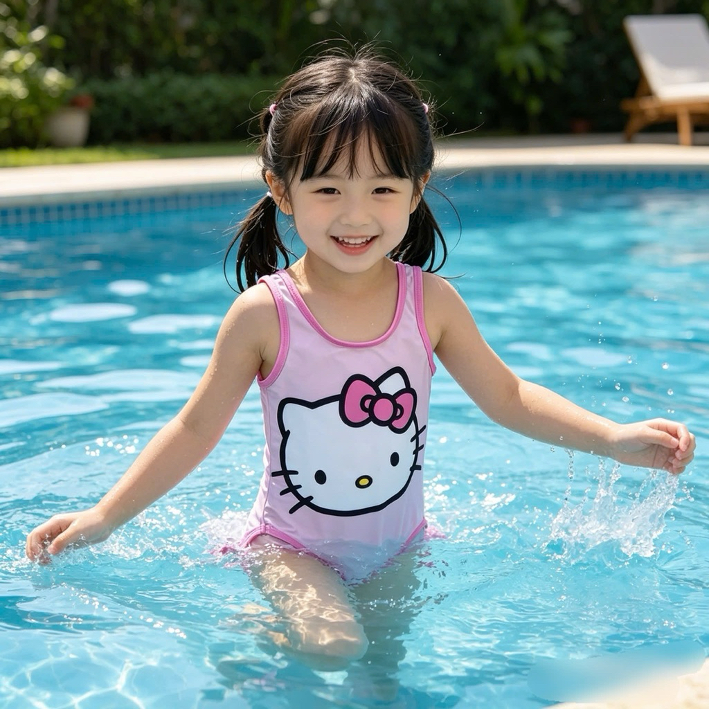 Đồ Bơi Bé Gái xuất dư Boi07 2-12 Tuổi (10-33kg) Set Bơi Trẻ Em Nhanh Khô Đi Biển Đi Bơi