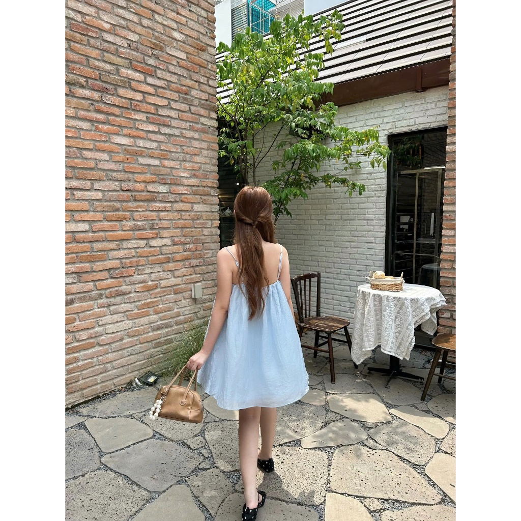 Đầm Nữ BACHYS DRESS Hai Dây Phối Ren Lạ Mắt Xinh Xắn Mùa Hè SECODEE