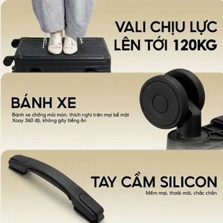 Vali du lịch trẻ trung xách tay, vali thông minh có ngăn chứa đồ tiện lợi, vali du lịch có thể mở rộng
