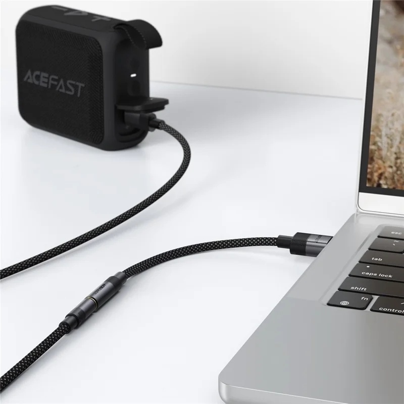 Bộ Chuyển Đổi Âm Thanh ACEFAST J13 USB-A Sang Jack 3.5mm Hi-Fi, Adapter Audio DAC Hỗ Trợ Mic, Âm Thanh Độ Trung Thực Cao