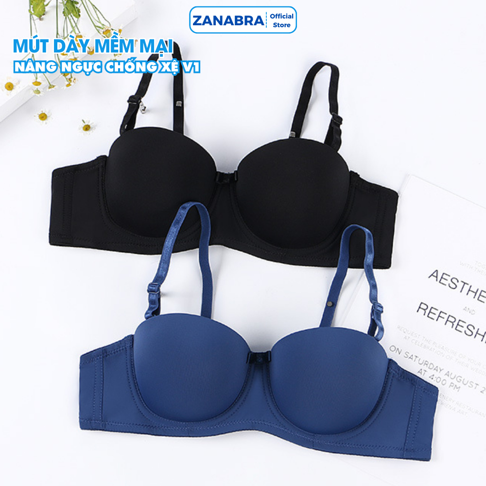 [ Xả Hàng ] Áo Ngực Nữ Có Gọng Đệm 3CM Siêu Nâng V1 Tạo Khe Đẹp, Áo Lót Nữ Cao Cấp Mềm Mại Thoáng Khí ZANABRA A2025
