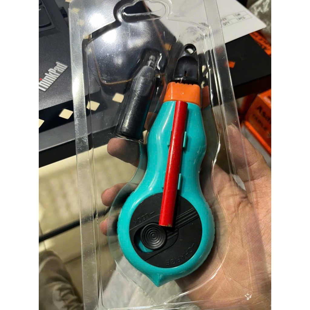 Bật Mực Tự Động BaFaRo– Dụng Cụ Búng Mực Xây Dựng + Lọ Mực 100g, Đánh Dấu Nhanh Chóng, Chính Xác