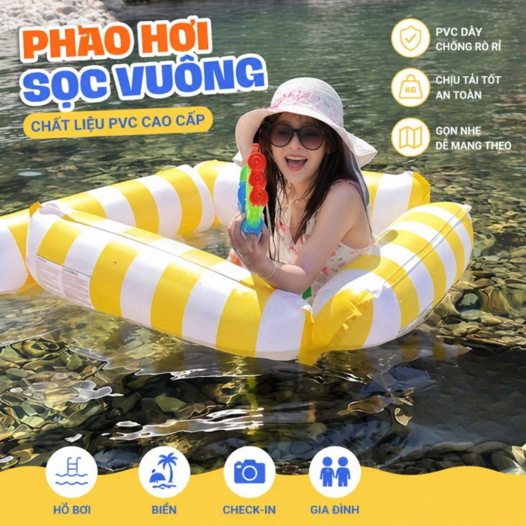 Thảm Phao Nổi ALOHOME – Thảm Phao Bơi, Thư Giãn Trên Nước Tiện Lợi