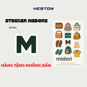 Sticker Dán Hình Túi Balo Ví Xách Áo Thun Trang Trí Nam Nữ Thương Hiệu MI MIDORI