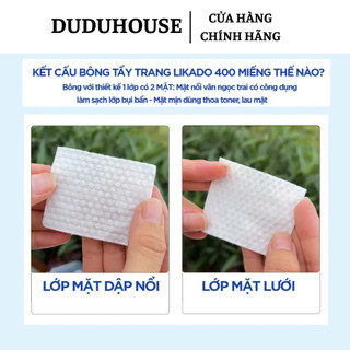 Bông Tẩy Trang Likado Hộp 400/1000 Miếng Duduhouse