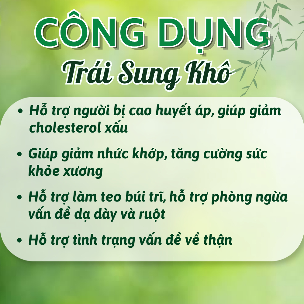 500g Quả Sung Khô Đức Thiện (Khô, Sạch, Thơm) Hỗ Trợ Sỏi Thận, Sỏi Tiết Niệu, Sỏi Mật, Ngăn Ngừa K