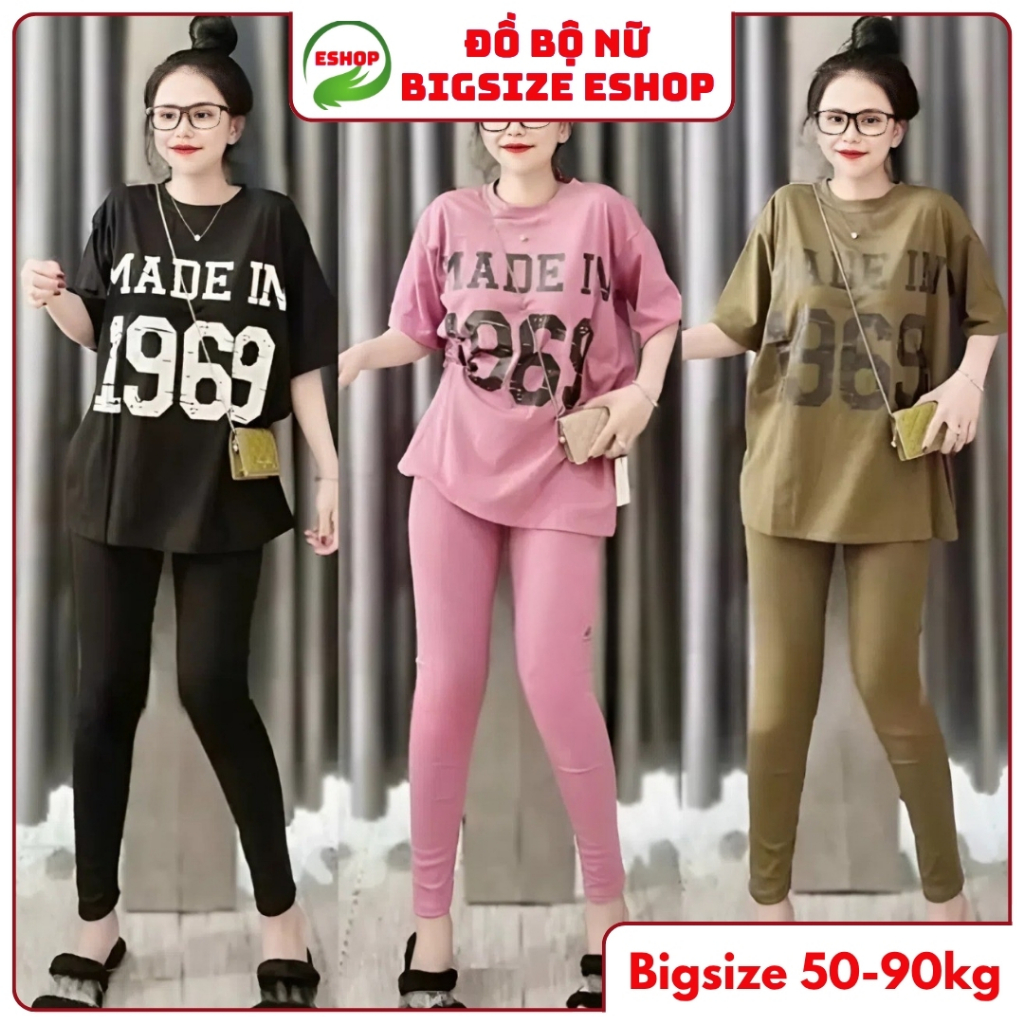 Set Đồ Nữ Bigsize Sang Chảnh Quần Dài Thun Cotton ESHOP BD79 – Đồ Bộ Mặc Nhà Đi Chơi Đẹp 1969