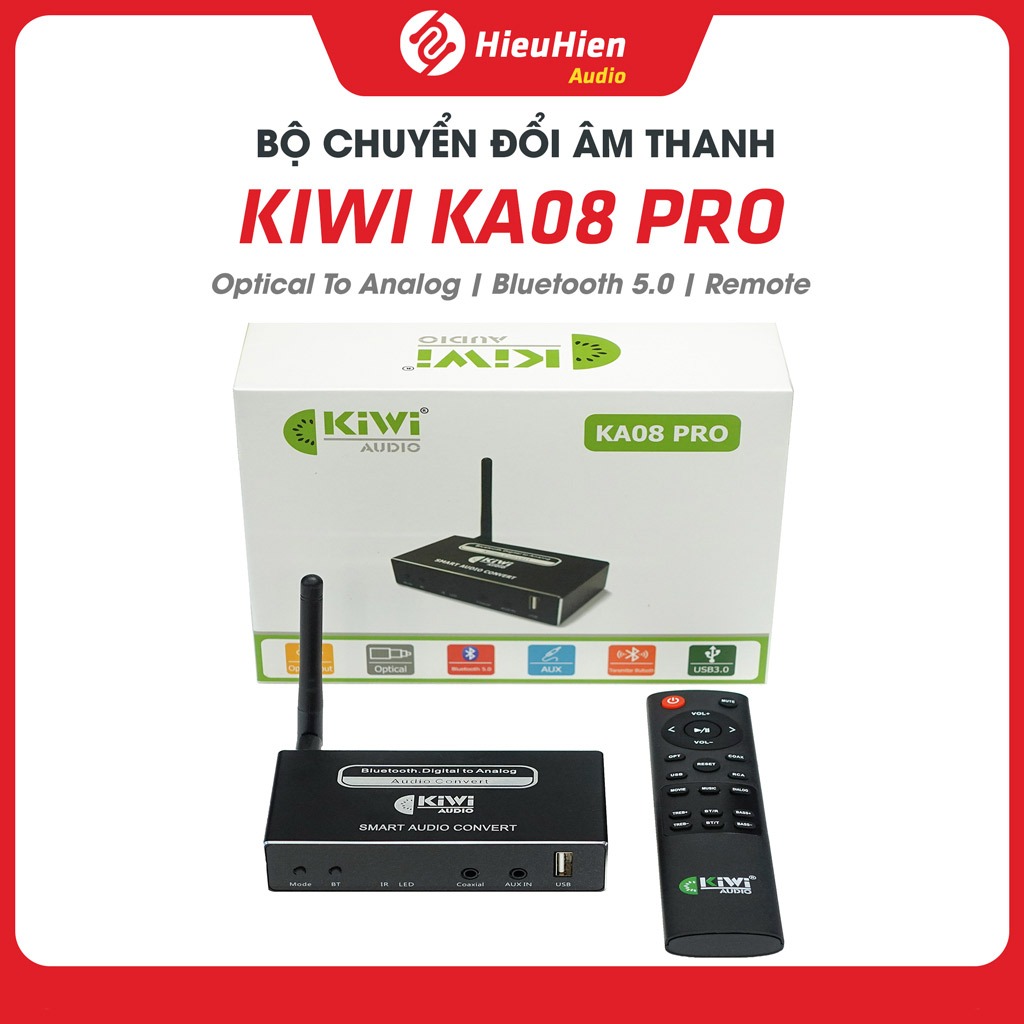 Bộ Giải Mã Âm Thanh KIWI KA08 PRO Chính Hãng | DAC Optical HDMI ARC ...