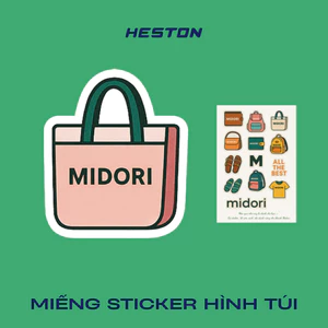 Sticker Dán Hình Balo Túi Ví Áo Thun Trang Trí Nam Nữ Thương Hiệu MI MIDORI
