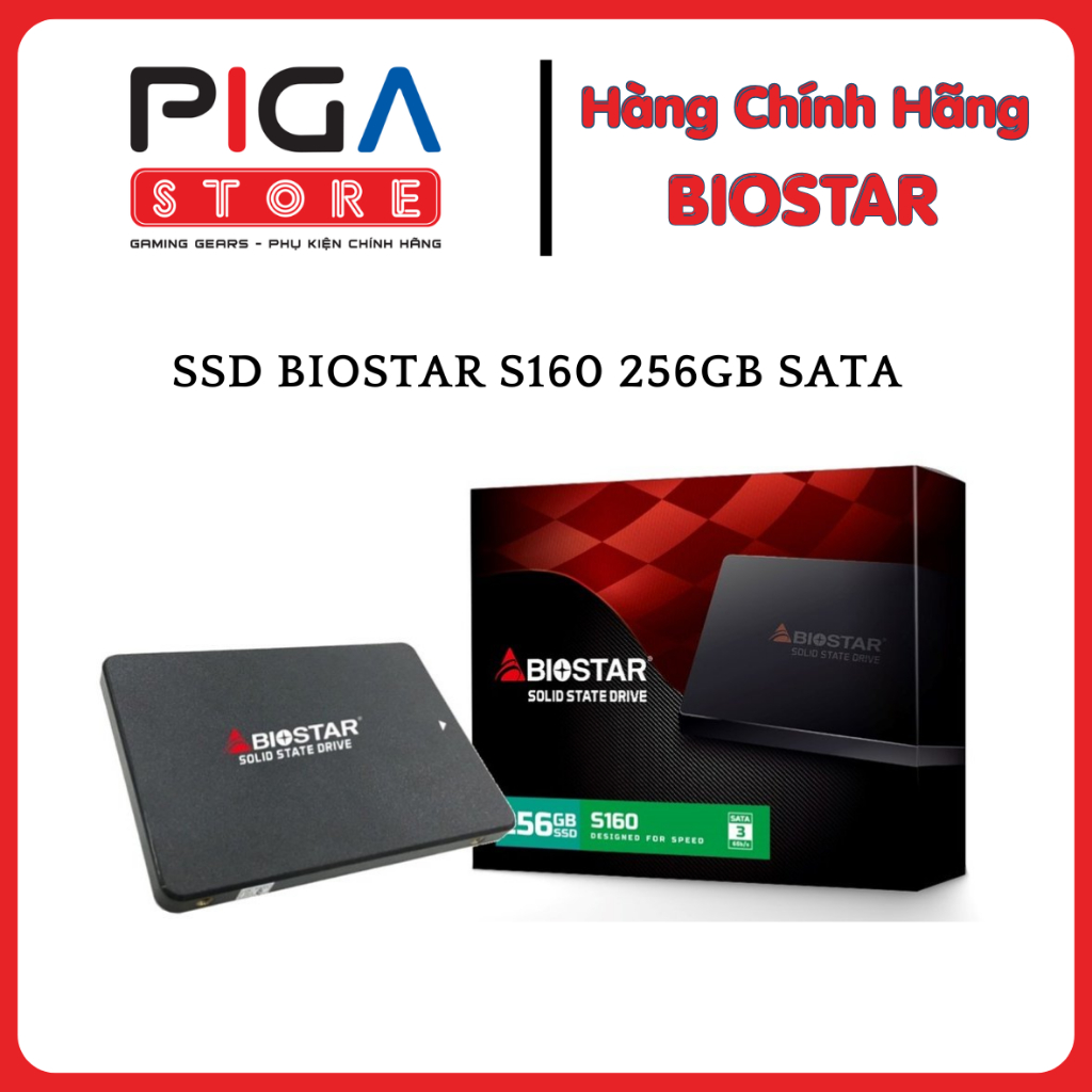 SSD BIOSTAR S160 512GB SATA - Hàng Chính Hãng - Bảo Hành 36 Tháng