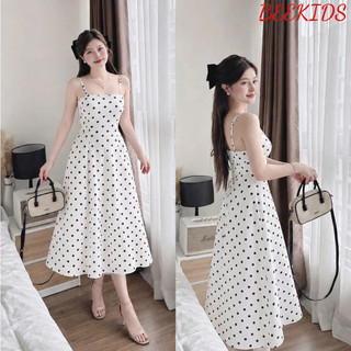 Đầm Nữ 2 Dây Họa Tiết Hoa Nhí, Váy Hai Dây Tùng Xòe Có Cúp Ngực Mặc Nhà Đi Biển VD04 - BEEKIDS
