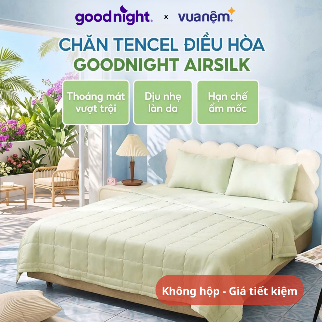 Chăn Mùa Hè Vua Nệm Goodnight Airsilk - Chăn (Không hộp - Giá tiết kiệm)