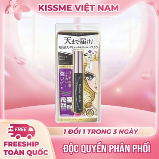 Mascara Kissme Chuốt Rậm Cong Mi, Chống Lem Trôi Long Up Super Waterproof 6g Màu Đen