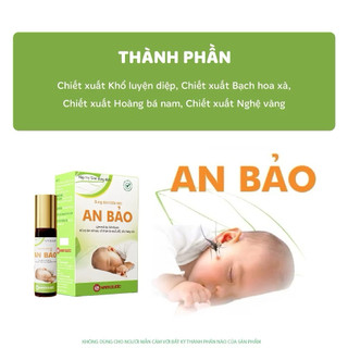 An Bảo, Hộp 1 lọ 12ml dung dịch, Làm mát da, làm dịu da, Làm mờ sẹo, vết thâm do muỗi đốt, côn trùng cắn