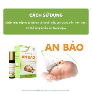 An Bảo, Hộp 1 lọ 12ml dung dịch, Làm mát da, làm dịu da, Làm mờ sẹo, vết thâm do muỗi đốt, côn trùng cắn