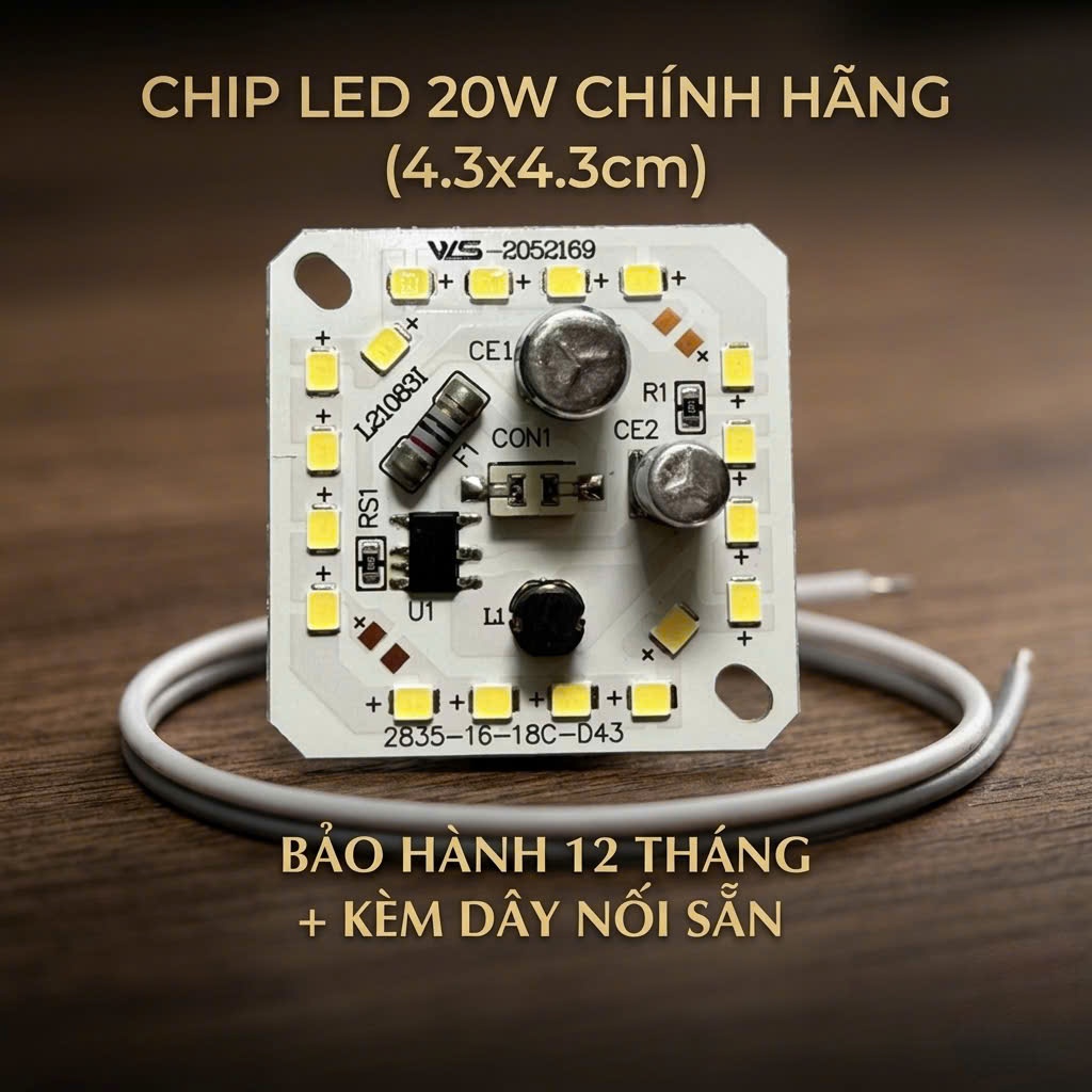 Chip LED 20W 30W 40W 50W 60W ĐIỆN 220v Siêu Sáng