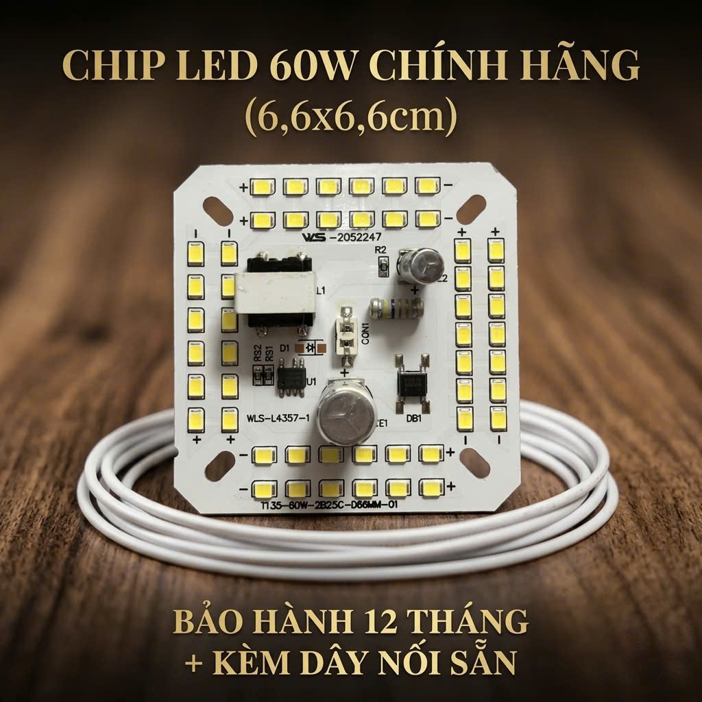 Chip LED 20W 30W 40W 50W 60W ĐIỆN 220v Siêu Sáng