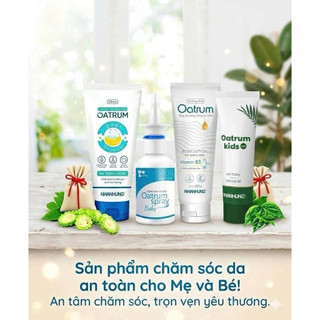 GEL TẮM GỘI OATRUM nhân hưng, chiết từ khổ qua, lá trầu 150ml