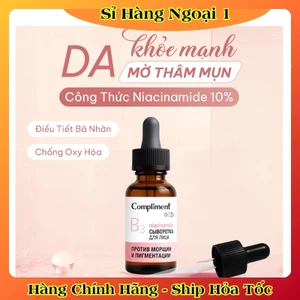 Serum Compliment B3 Niacinamide 10%, Vitamin C và Tranexamic acid dưỡng trắng và trẻ hoá da 27ml của Nga