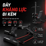 Ghế tập tạ, ghế tập đẩy tạ, dụng cụ hỗ trợ gập bụng, thiết bị thể dục, sử dụng tại nhà, ghế đa năng — ảnh 7