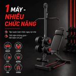 Ghế tập tạ, ghế tập đẩy tạ, dụng cụ hỗ trợ gập bụng, thiết bị thể dục, sử dụng tại nhà, ghế đa năng — ảnh 2