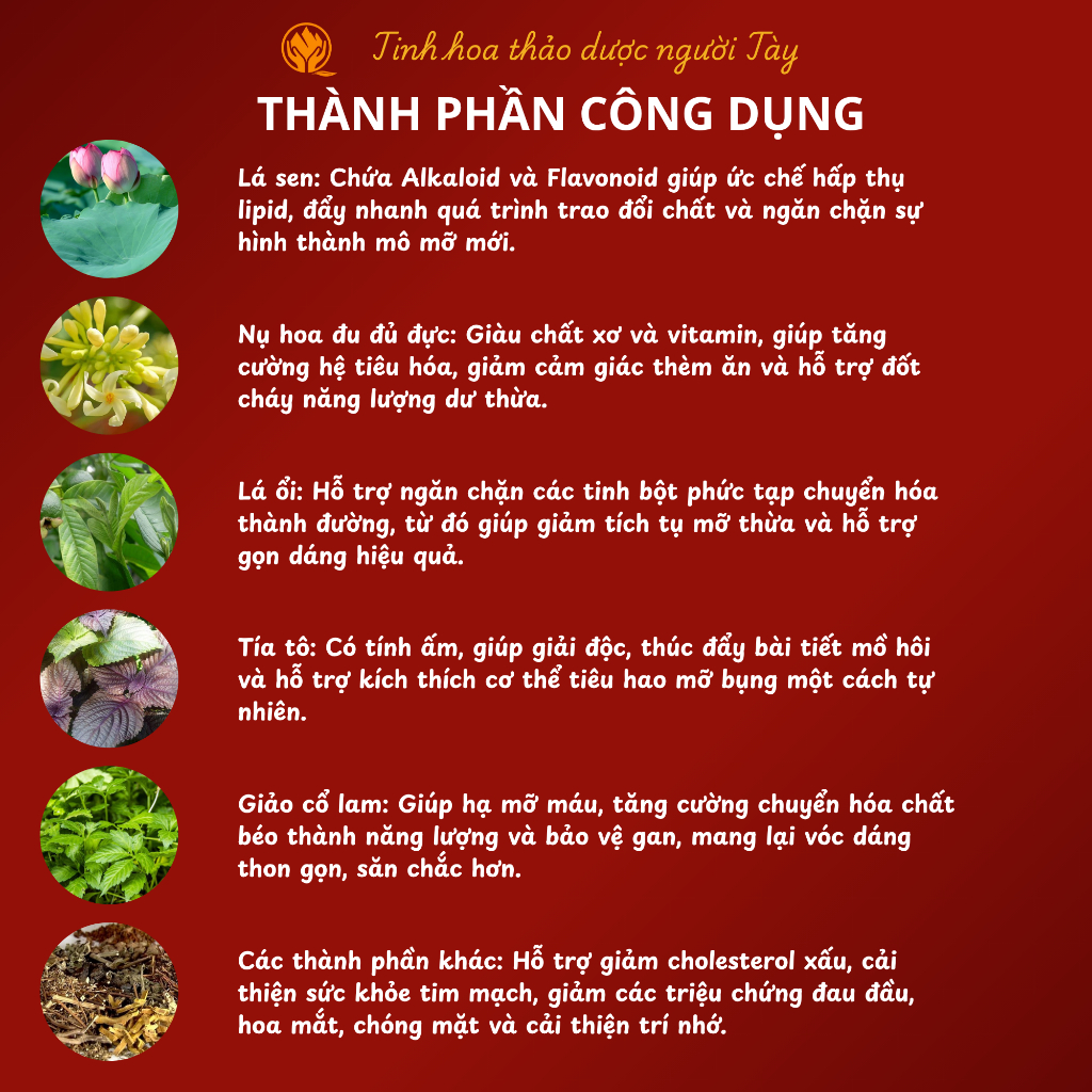 Trà lá sen 1 gói 90 túi lọc - Trà dáng thon