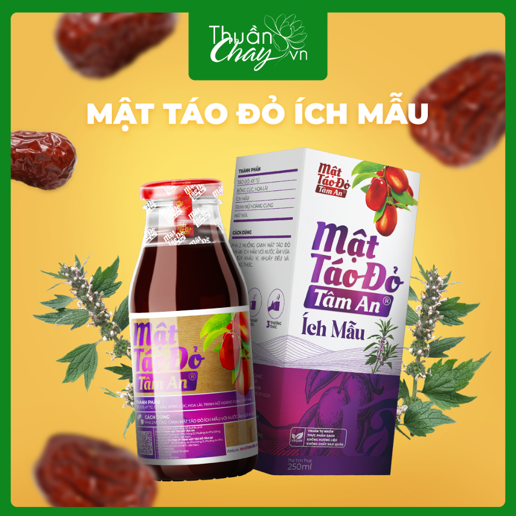 Mật Táo Đỏ Ích Mẫu Tâm An 250ml