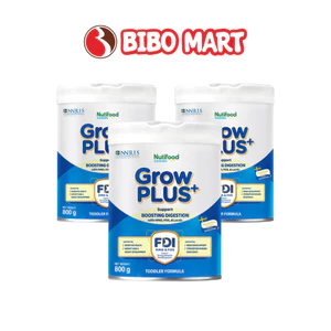 Sữa GrowPLUS+ Xanh 800g Số 1+ Số 0+ Cho Bé 0-2 Tuổi Hỗ Trợ Tiêu Hóa Khỏe Mạnh - Bibo Mart