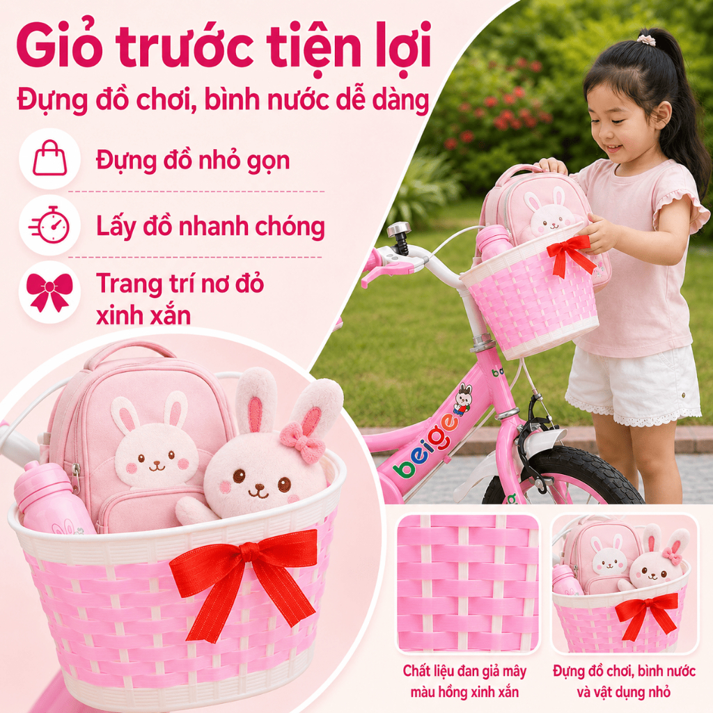 Xe đạp cho bé 2 tuổi đủ size 12-16-18 inch,Có hàng tại Thành phố Hồ Chí Minh,Quà tặng cho bé gái