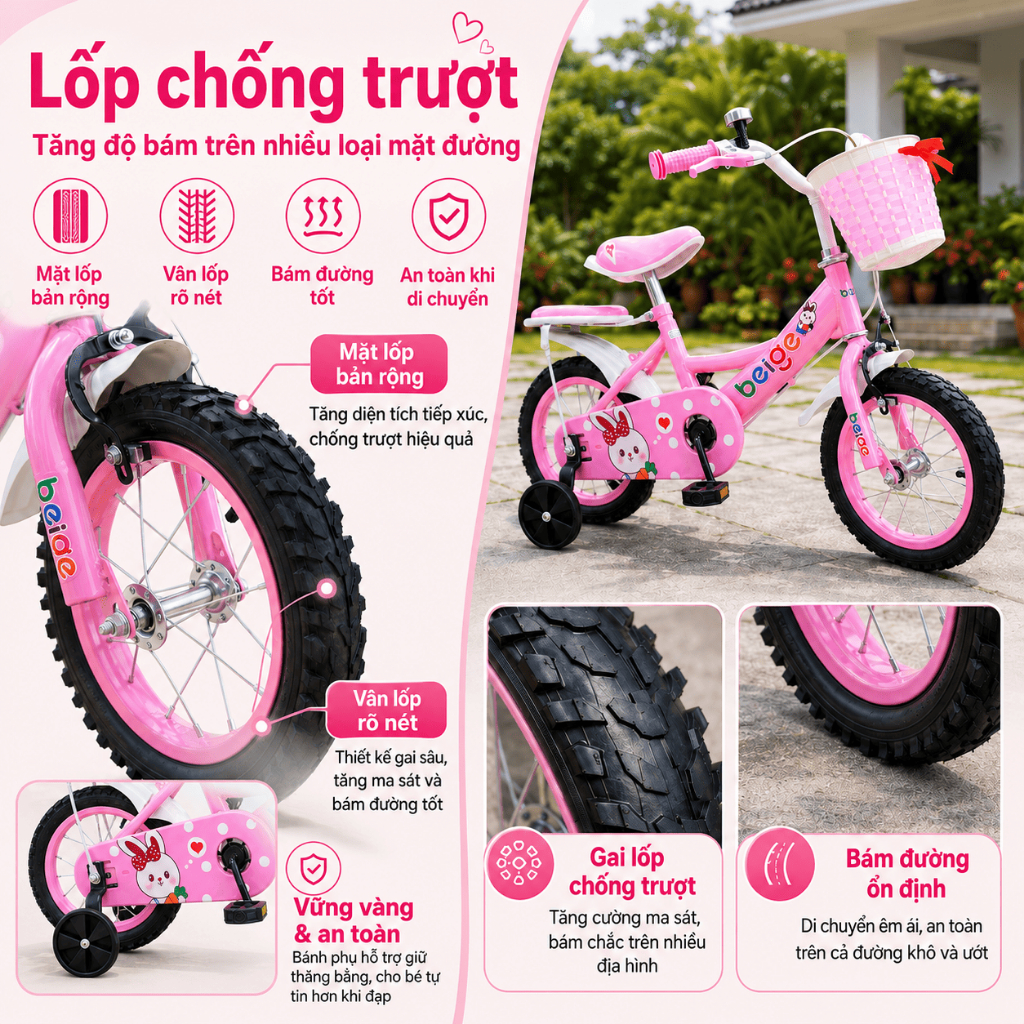 Xe đạp cho bé 2 tuổi đủ size 12-16-18 inch,Có hàng tại Thành phố Hồ Chí Minh,Quà tặng cho bé gái