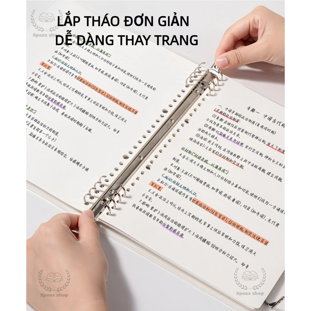 Deli Sổ Còng Thay Ruột B5 A5 120 Trang – Sổ Planner Nhật Ký, Sổ Tay Ghi Chép Bìa Cứng Cao Cấp